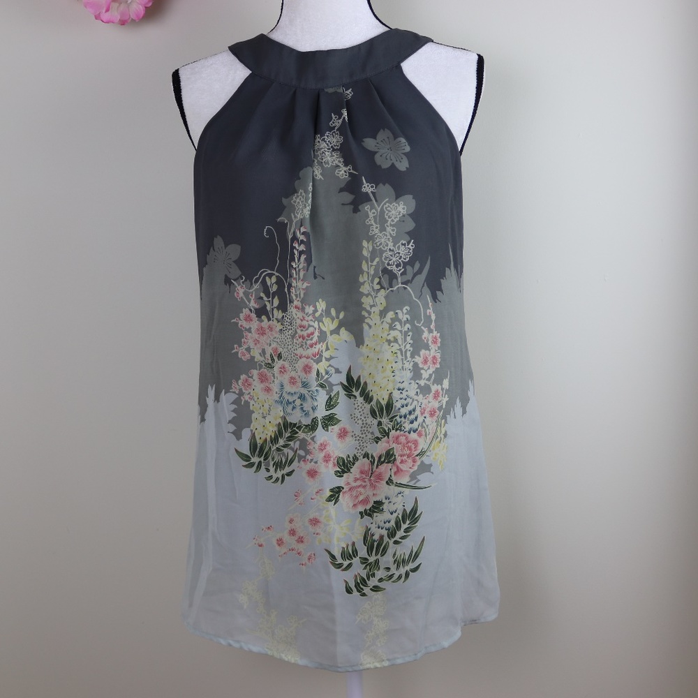 Twentyone Sleeveless Floral Blouse Sz Sm